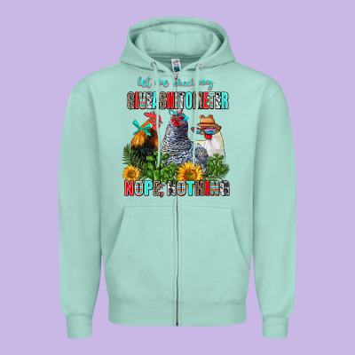 Let Me Check My Giveashitometer Nope Nothing Zipper Hoodie Designed By Adodesignshop