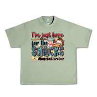 Oil Green i'm just here for the snacks #baseball brother Urban Heavy Tee - Zillion Design Studio