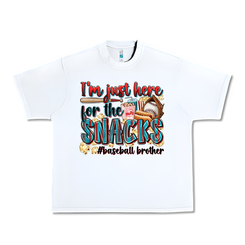 I'm Just Here For The Snacks #baseball Brother Urban Heavy Tee by Zillion Design Studio | Teevron