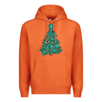 Carrot christmas tree with gemstones Premium Hoodie - MaliasSmallBusiness