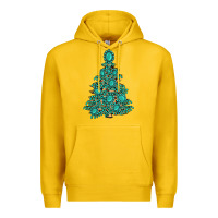 Lemon christmas tree with gemstones Premium Hoodie - MaliasSmallBusiness