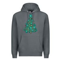 Rock christmas tree with gemstones Premium Hoodie - MaliasSmallBusiness