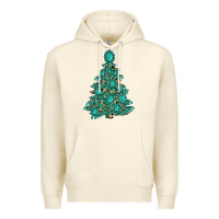 Sandshell christmas tree with gemstones Premium Hoodie - MaliasSmallBusiness