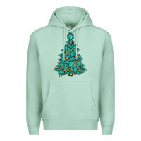 Seafoam christmas tree with gemstones Premium Hoodie - MaliasSmallBusiness