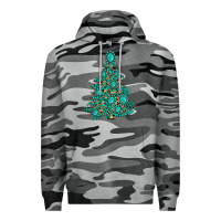 Slate Camo christmas tree with gemstones Premium Hoodie - MaliasSmallBusiness