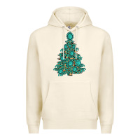 Tofu christmas tree with gemstones Premium Hoodie - MaliasSmallBusiness