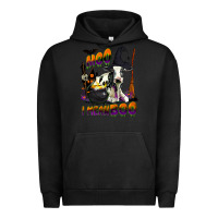 Pigment Black Moo I Mean Boo Holstein Cow Urban Hoodie - LillyAllenDesigns