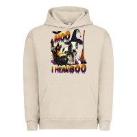Pigment French Oak Moo I Mean Boo Holstein Cow Urban Hoodie - LillyAllenDesigns