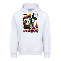 White Moo I Mean Boo Holstein Cow Urban Hoodie - LillyAllenDesigns