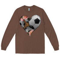 Chestnut western soccer heart Long Sleeve Tee - HRA Design Shop