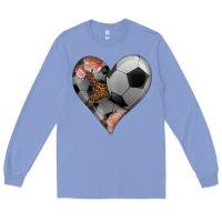 Colony Blue western soccer heart Long Sleeve Tee - HRA Design Shop