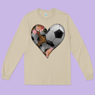 Western Soccer Heart Long Sleeve Tee Designed By Hra Design Shop