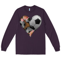 Plum western soccer heart Long Sleeve Tee - HRA Design Shop