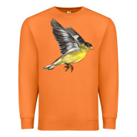 Carrot Flying American Goldfinch Premium Sweatshirt - LillyAllenDesigns