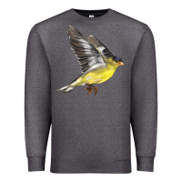 Charcoal Heather Flying American Goldfinch Premium Sweatshirt - LillyAllenDesigns