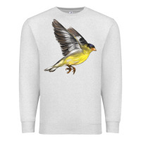 Oatmeal Heather Flying American Goldfinch Premium Sweatshirt - LillyAllenDesigns