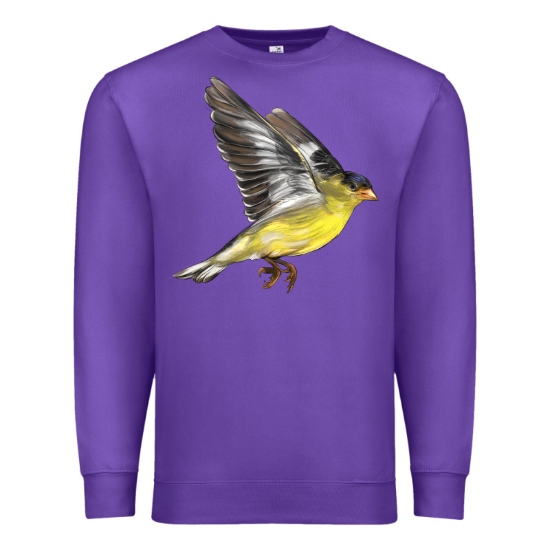 Flying American Goldfinch Premium Sweatshirt by LillyAllenDesigns | Teevron
