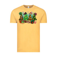 Vintage Mustard christmas trees with football Vintage Tee - Zillion Design Studio