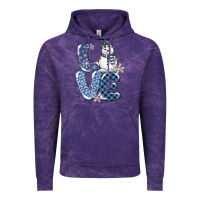 Cloud Purple love snowman Vintage Hoodie - MaliasSmallBusiness