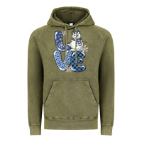 Vintage Olive love snowman Vintage Hoodie - MaliasSmallBusiness