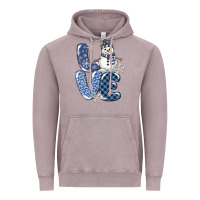 Vintage Zinc love snowman Vintage Hoodie - MaliasSmallBusiness