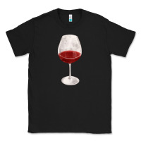 Black wine glass fa element Classic Tee - FaDigitalArtStudio