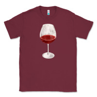 Burgundy wine glass fa element Classic Tee - FaDigitalArtStudio