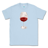 Dusty Blue wine glass fa element Classic Tee - FaDigitalArtStudio