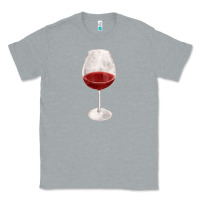 Heather Grey wine glass fa element Classic Tee - FaDigitalArtStudio