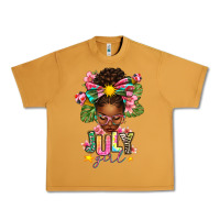 Peanut Butter july girl afro woman summer Urban Heavy Tee - texasbilliewilder