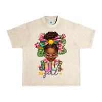 Sandshell july girl afro woman summer Urban Heavy Tee - texasbilliewilder