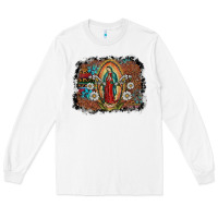 White virgin mary Long Sleeve Tee - SublimationCraftShop