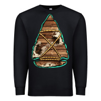 Black cowhide wooden arrowhead Premium Sweatshirt - Jasminsmagicworld