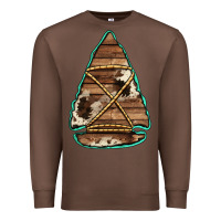 Chestnut cowhide wooden arrowhead Premium Sweatshirt - Jasminsmagicworld