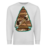 Dove Grey cowhide wooden arrowhead Premium Sweatshirt - Jasminsmagicworld