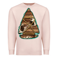 Pale Pink cowhide wooden arrowhead Premium Sweatshirt - Jasminsmagicworld