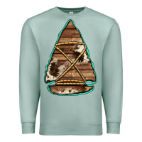 Seafoam cowhide wooden arrowhead Premium Sweatshirt - Jasminsmagicworld