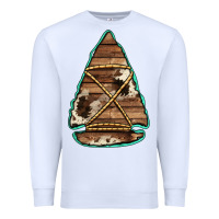 White cowhide wooden arrowhead Premium Sweatshirt - Jasminsmagicworld