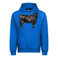 Cobalt black angus cow Urban Hoodie - LillyAllenDesigns