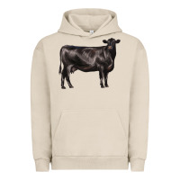 Pigment French Oak black angus cow Urban Hoodie - LillyAllenDesigns