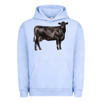 Pigment Grape Ice black angus cow Urban Hoodie - LillyAllenDesigns