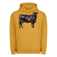 Pigment Peanut Butter black angus cow Urban Hoodie - LillyAllenDesigns