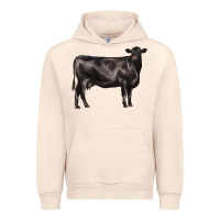 Sandshell black angus cow Urban Hoodie - LillyAllenDesigns