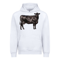 White black angus cow Urban Hoodie - LillyAllenDesigns