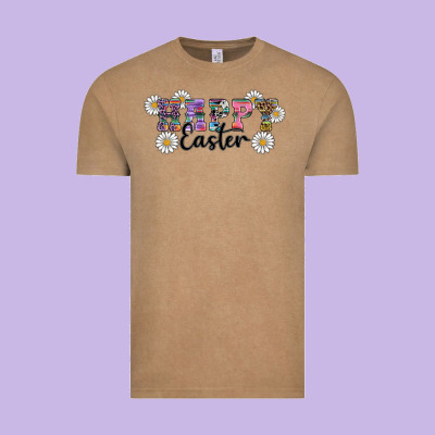 Vintage Tee happy easter daisys