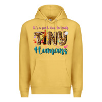 Antique Gold its a good day to teach tiny humans Premium Hoodie - NancyCooperArtShop