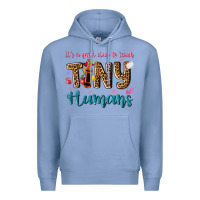 Colony Blue its a good day to teach tiny humans Premium Hoodie - NancyCooperArtShop