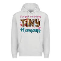 Dove Grey its a good day to teach tiny humans Premium Hoodie - NancyCooperArtShop