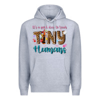 Heather Grey its a good day to teach tiny humans Premium Hoodie - NancyCooperArtShop