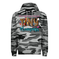 Slate Camo its a good day to teach tiny humans Premium Hoodie - NancyCooperArtShop